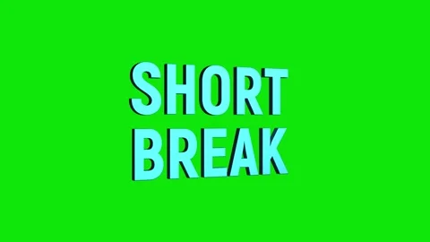 Short break 3d text animation with word rotating effect. streaming and broa.. Stock Footage 313821978