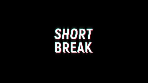 Short break retro glitch pixel text effects animation digital background Stock Footage 313284812