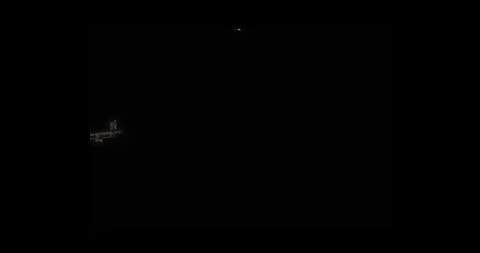 Short Burst Angled Muzzle Flash On Black Screen Compositing Element 動画素材 334098916