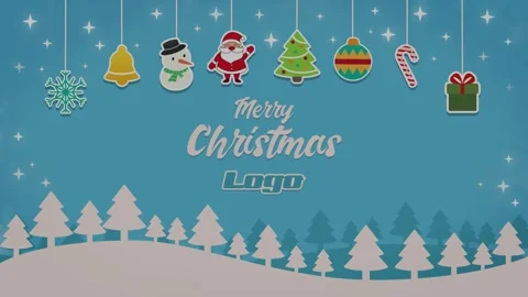 Short Christmas Intro for After Effects 스톡 After Effects