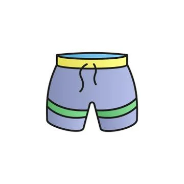 Short color gradient vector icon Illustrazione stock