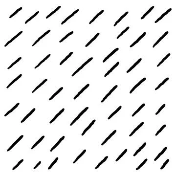 Short diagonal hatch line pattern in minimalist hand drawn square tile Stock Illustration