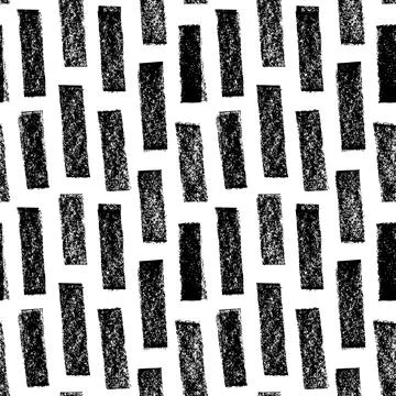 Short diagonal lines hand drawn seamless pattern. Stock Illustration