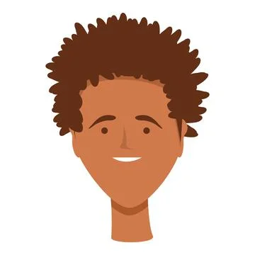 Short dreadlocks icon cartoon vector. Afro style Stock Illustration