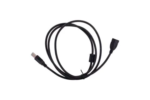 Short extension cable for US B connection Stock Photos