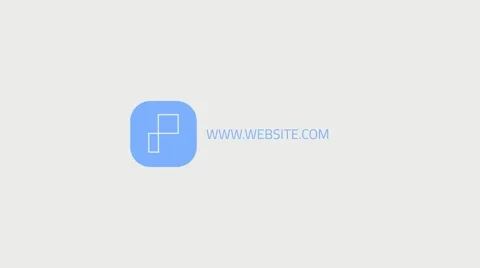 Short Flat Logo After Effects stock