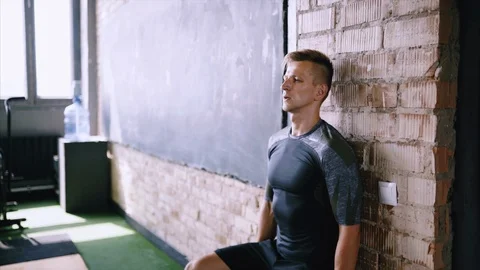 Short flexibility-focus session at workout place. Stock Footage 119829368