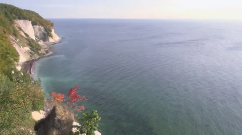 Short Flight Along Coast Line With Sunset Stock Footage 36835675