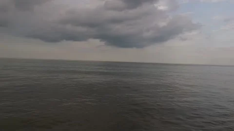 Short Flight Over Calm Ocean Stock Footage 51445660