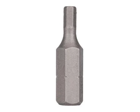 Short hex screwdriver bit isolated on white Foto stock