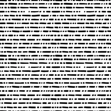 Short horizontal lines hand drawn seamless pattern Stock Illustration