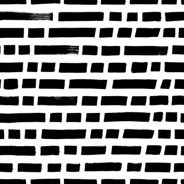 Short horizontal lines hand drawn seamless pattern Stock Illustration
