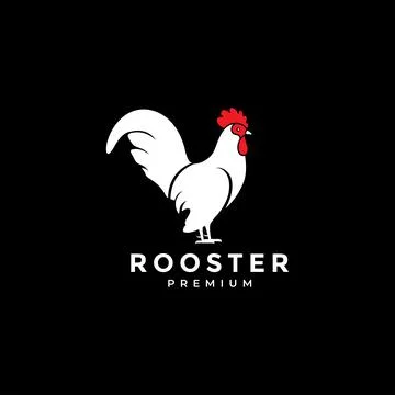 Short-legged Bantam chicken logo design Stock Illustration