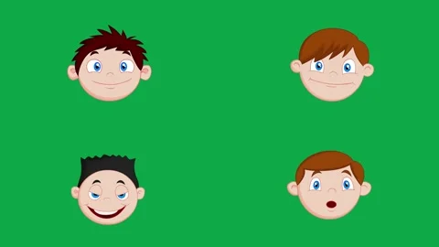 Short Light Wide Shock animation on green screen 3d clay model perfect Video stock 334704044