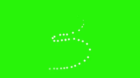 Short line and shapes animation effects elements on green screen chroma key Stock Footage 150676853