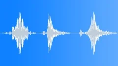 Short low booming whooshes Sound Effect