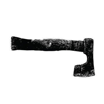 Short medieval axe vector Stock Illustration