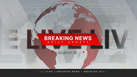 Short news intro Stock Footage 302343317