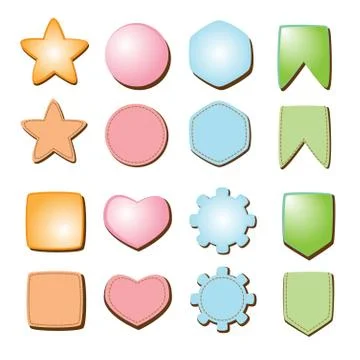 Short note set Illustrazione stock