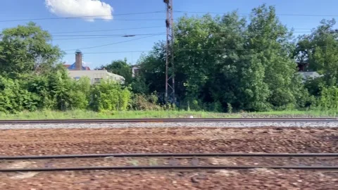 Short Ride on a Train Stock Footage 136334948