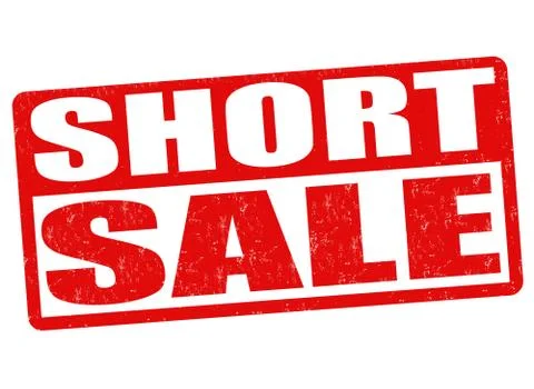 Short sale stamp Illustrazione stock