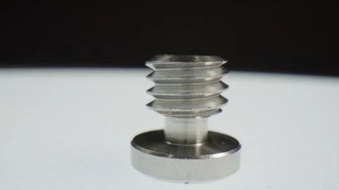 Short screw with close up view. Stock Footage 304040472