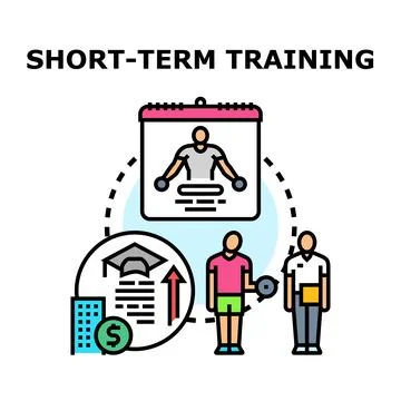 Short term training concept vector illustration Stock Illustration