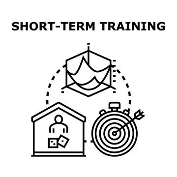 Short term training program focusing on rapid skill development Illustration
