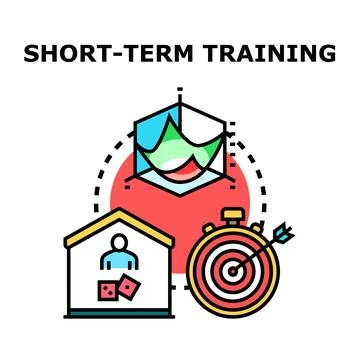 Short term training program focusing on rapid skill development Stock Illustration