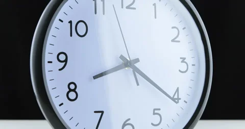 A short time lapse of a clock face Stock Footage 107183978