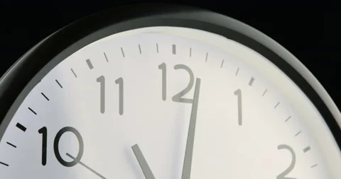 A short time lapse of a clock face Stock Footage 107185364