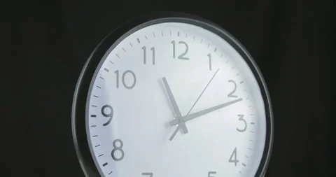 A short time lapse of a clock face Stock Footage 107185527