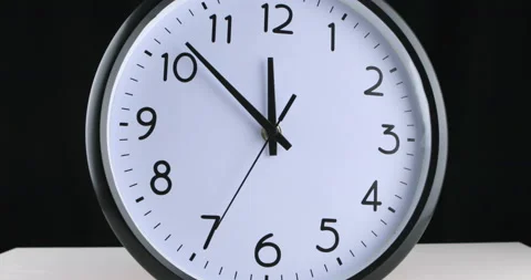 A short time lapse of a clock face Stock Footage 107185692