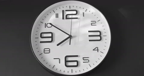 A short time lapse of a clock face Stock Footage 112579291