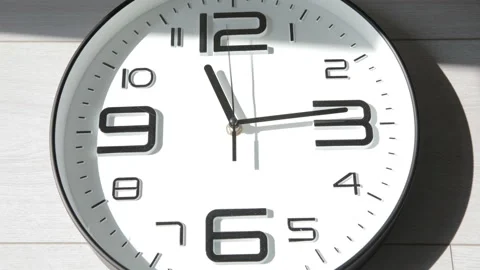 A short time lapse of a clock face Stock Footage 112592933