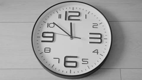 A short time lapse of a clock face Stock Footage 112593001