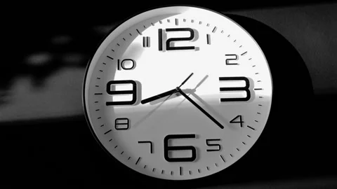 A short time lapse of a clock face Stock Footage 112593185