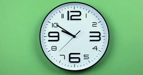 A short time lapse of a clock face Stock Footage 114353811