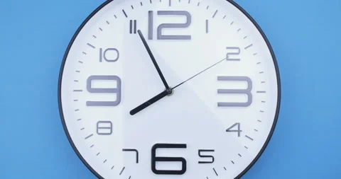 A short time lapse of a clock face Stock Footage 114354282