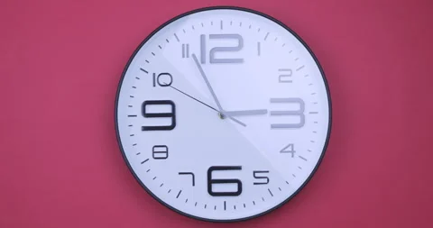 A short time lapse of a clock face Stock Footage 114354359