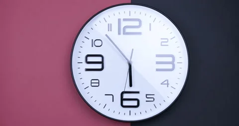 A short time lapse of a clock face Stock Footage 114354495
