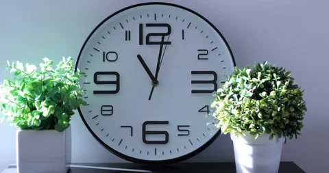 A short time lapse of a clock face Stock Footage 116229508
