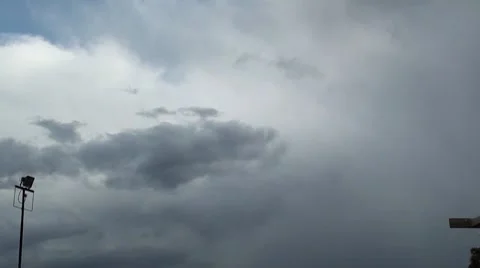 Short time lapse of clouds Stock Footage 8778555