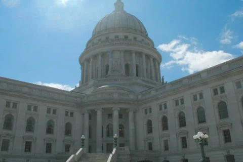 Short Time Lapse NTSC Capitol Madison multiple treatments 動画素材 523210