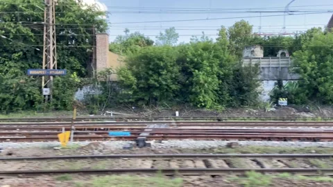Short Train Ride in Budapest Stock Footage 136334939