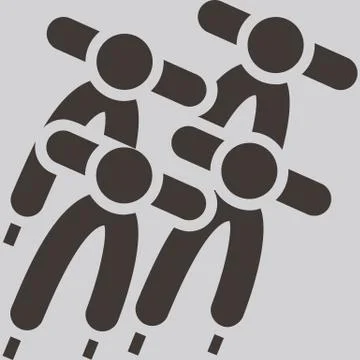 Short treck icon Stock Illustration