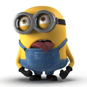 3d Model: Short Two Eyed Minion Pose 2 #91424693 