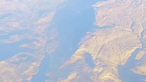 Short View from the passenger plane window Stock Footage 236196698