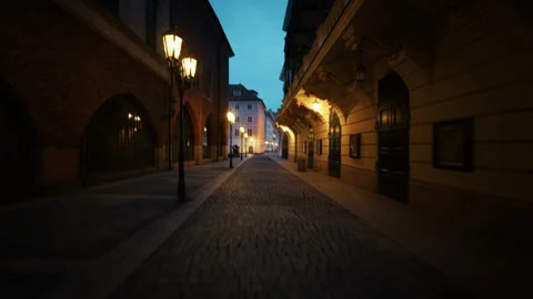 Short Walk In The Old Town Of Prague Stock Footage 308629324