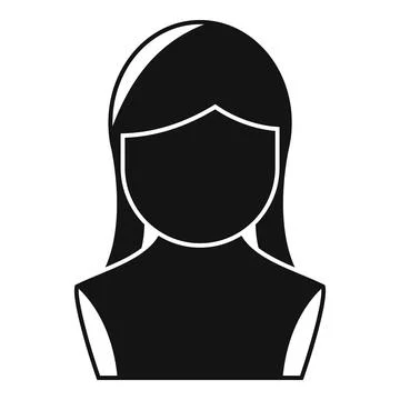 Short wig icon simple vector. Head style Stock Illustration